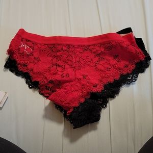 Multi-colored pack of thong-typw underwear